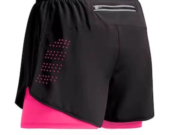 Men’s 2-in-1 Running Shorts with Compression Liner | Lightweight Athletic Workout Shorts with Zipper Pocket