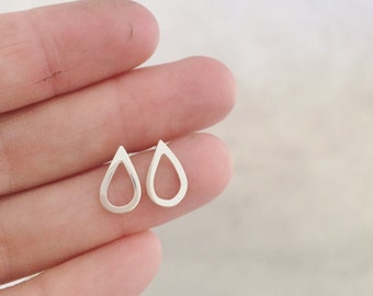 earrings silver lightning studs stud bolt acdc raindrop drop