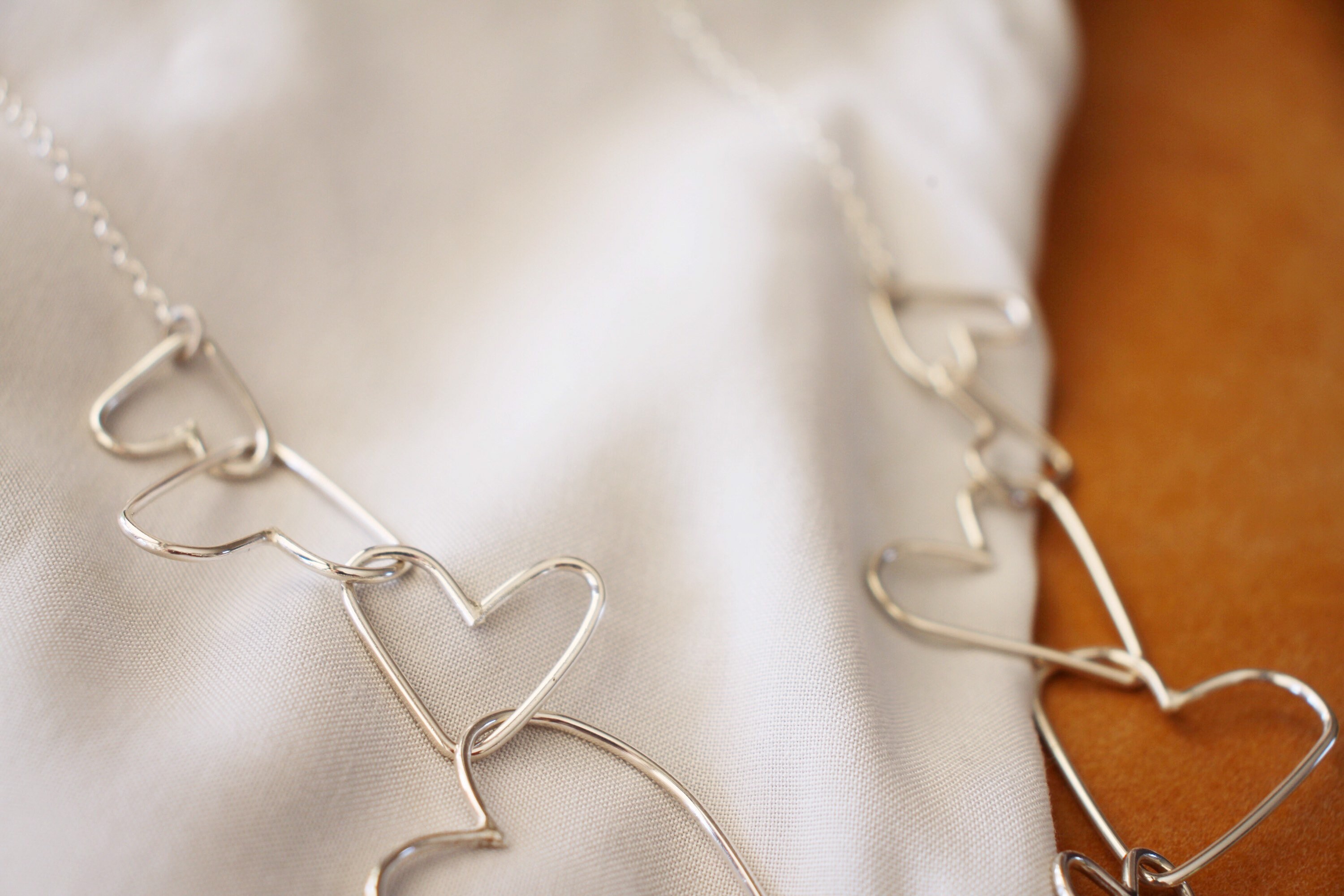 Chain of Hearts / Hearts Link Chain / Handmade Chain - Etsy