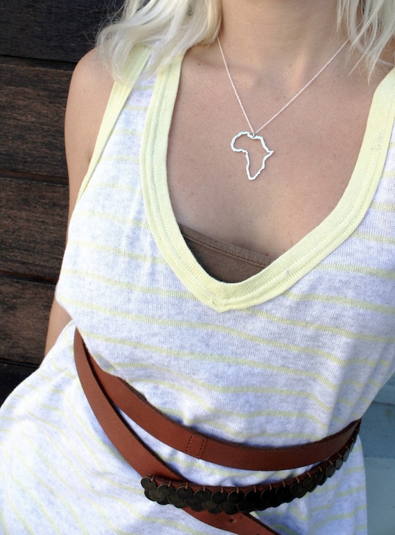 Collier En Argent Massif Émaillé - Style Africain Nord - Longueur 45 Cm - Occasion Très Bon État