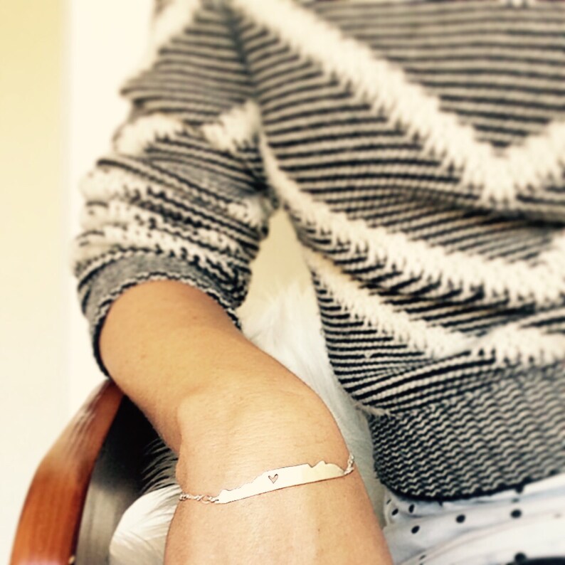 Table Mountain Bracelet / I Love Cape Town / Stacking Layering Etsy