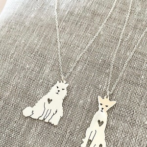 personalized pet portrait necklace / cat necklace / your dog pendant / animal jewelry / dog necklace from photo / memorial jewelry image 3