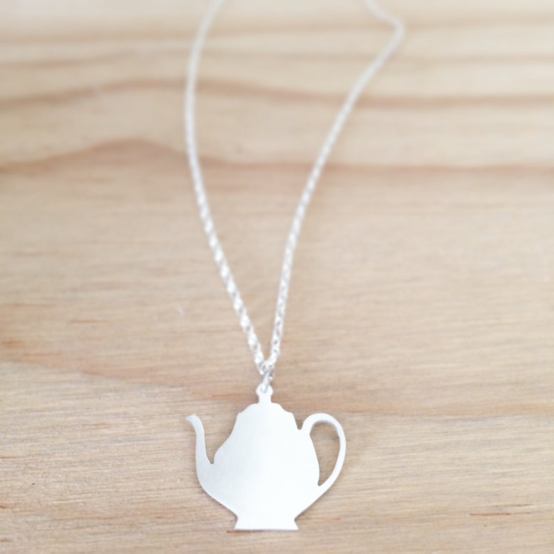 Teapot Necklace / Teapot Pendant / Mad Hatters Tea Party / Etsy