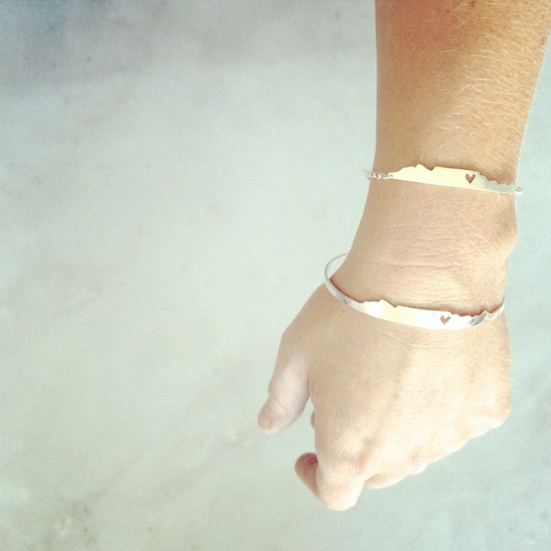 Table Mountain Bracelet / I Love Cape Town / Stacking Layering Etsy
