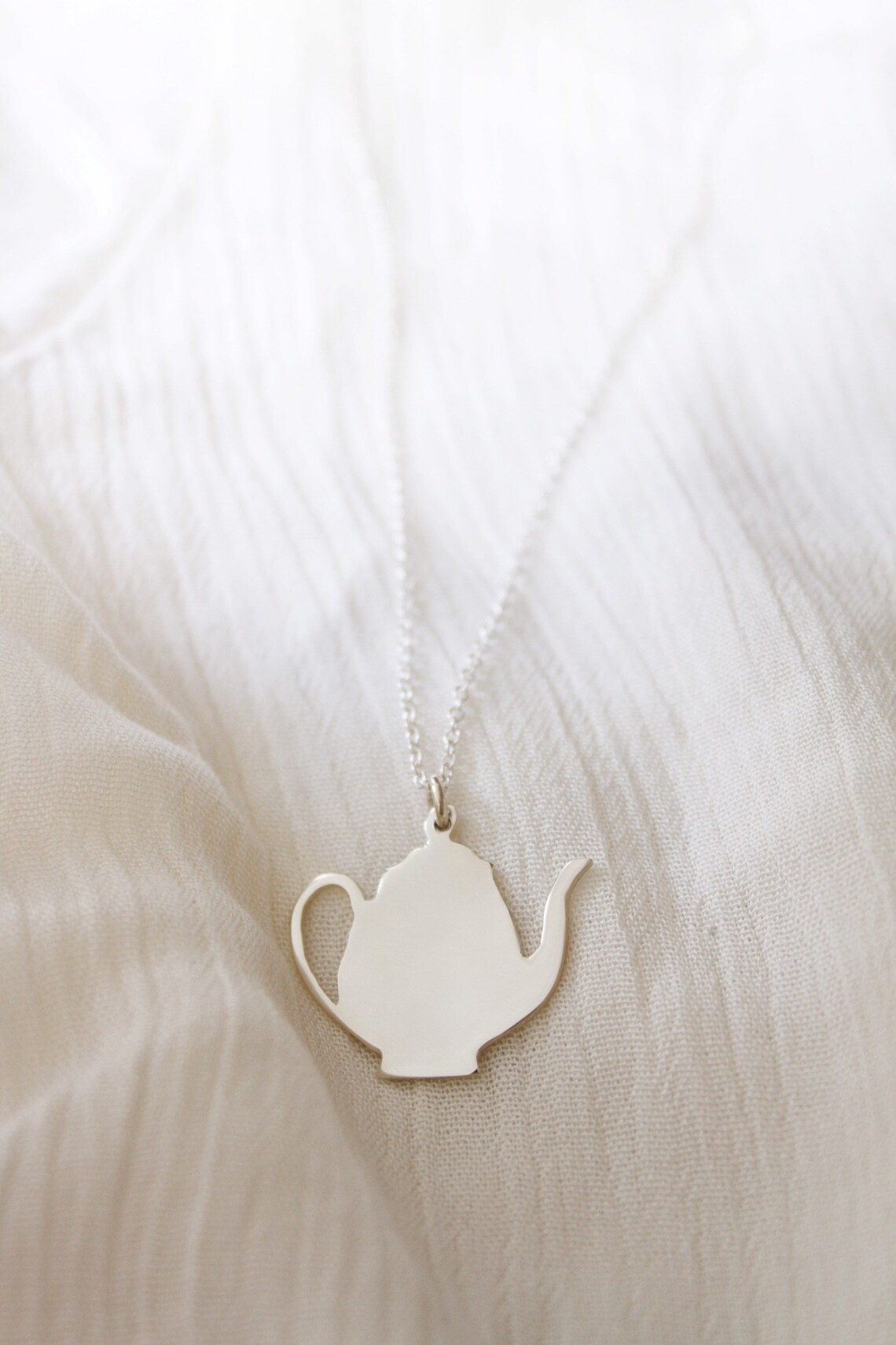 Teapot Necklace / Teapot Pendant / Mad Hatters Tea Party / Etsy