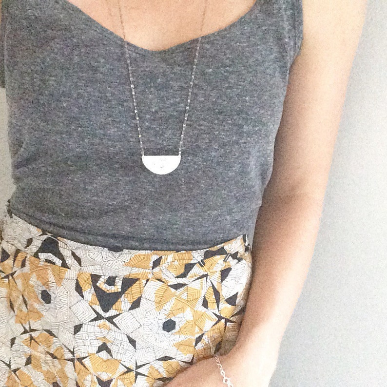 Protea necklace / pincushion protea pendant / semi circle Etsy