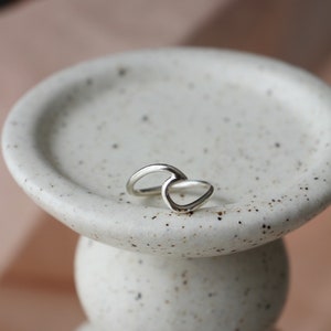 Silver Stackable Rings Ocean Chunky Silver Wave Ring / Ocean Lover 90's Stacking Rings - Etsy