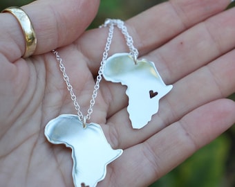 Afrikaanse ketting, handgemaakt van sterling zilver | Cadeau voor een reis naar Afrika