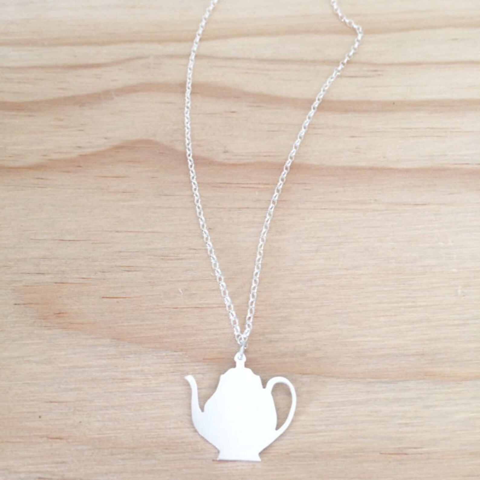 Teapot Necklace / Teapot Pendant / Mad Hatters Tea Party / Etsy