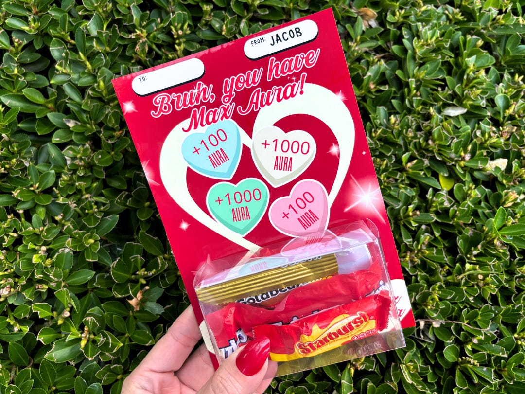 Max Aura Sweetheart Treat Cards for Kids Valentines Day Party Favors ...