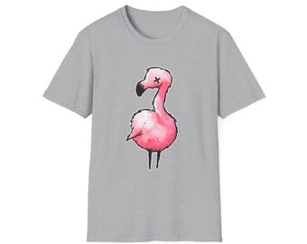 Playful Flamingo T-Shirt | Summer Vibes, Casual Wear, Gift for Friends, Tropical Themed, Beach Days