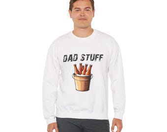 Funny 'Dad Stuff' Crewneck Sweatshirt, Father's Day Gift