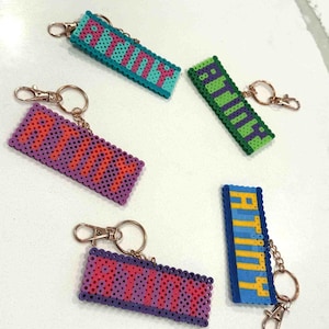 Atiny Perler Bead Keychain