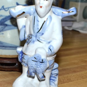 Porcelain Chinese Fisherman - Etsy