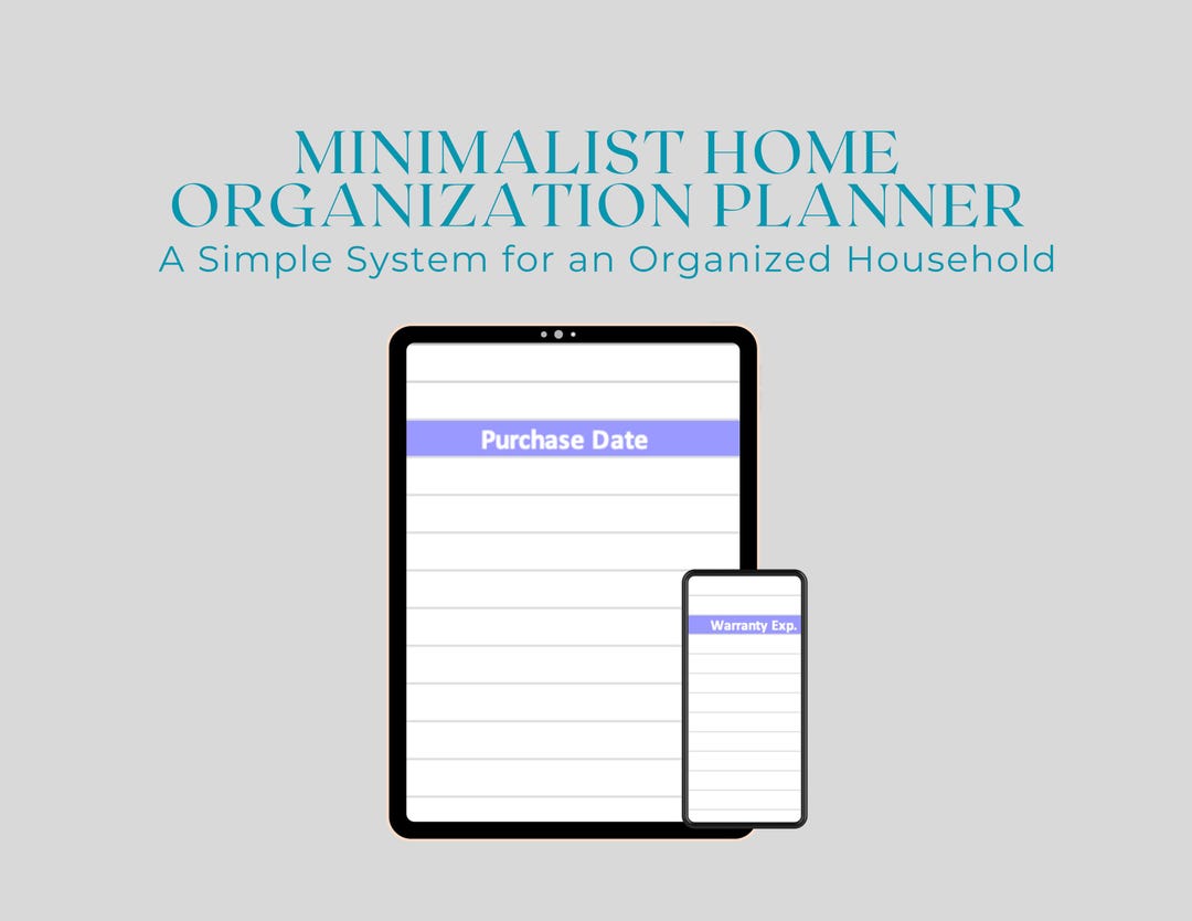 Curated visual reference: Fresh Look at Minimalist Home Organization Planner Printable Household Binder System