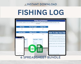 Modello di registro di pesca in Excel e Fogli Google
