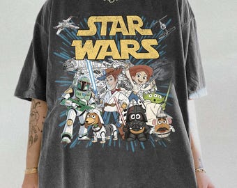 Retro Toy Story Star Wars Shirt, May The 4th Be With You Disney Tee, Funny Pixar Toy Story Mashup Tee, Star Wars Day Tee, Disney Family Trip