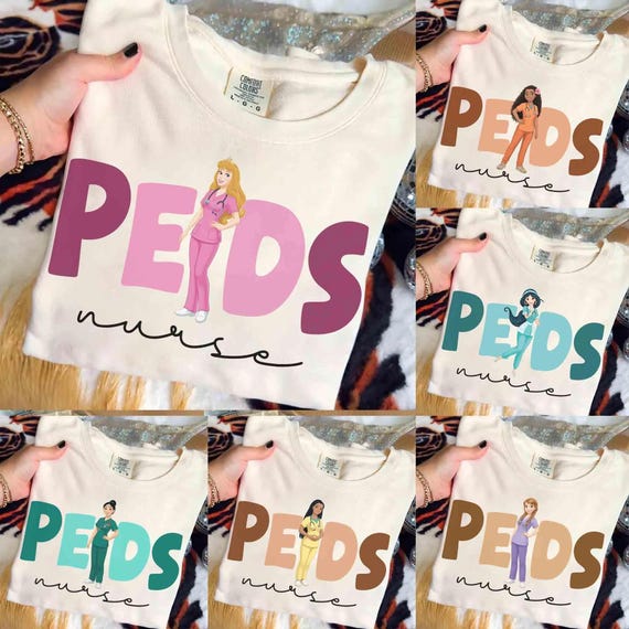 Retro Disney Princess Nurse Shirt, Pediatric Nurse Tee, Happy Nurse Day 2026 Shirt, Nursing School Graduation Gift, Newborn Nursery Tee