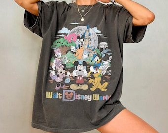 Retro Walt Disneyworld Comfort Colors Shirt, Vintage Disneyworld Shirt, Mickey And Friends Shirt, Retro Disney Shirt, Disney 2025 Trip