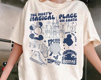 The Most Magical Place on Earth Shirt, Disney World Vacation Tee, Disneyland Trip Shirt, Disney Family Matching Shirt, Comfort Colors Shirt