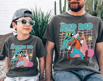 Comfort Colors® Disney Goofy And Max Shirt, Rad Dad And Rad Like Dad Tee, Disney Dad And Son Matching Shirt, Disneyworld Fathers Day Gift