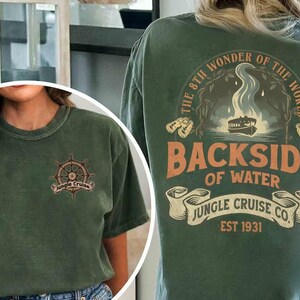 Vintage Jungle Cruise-shirt, retro achterkant van het water Comfort Colors T-shirt, Disney Safari Mode Magic Kingdom 2026 Trip-shirt, Disney World-T-shirt afbeelding 2
