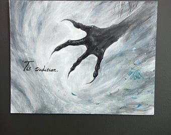 Original Artwork Acrylic Paint on Canvas Panel (14”x18”)