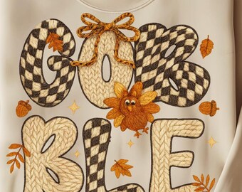 Verschlingen Thanksgiving PNG | Rustikales Truthahngarn Buchstaben (300 DPI)