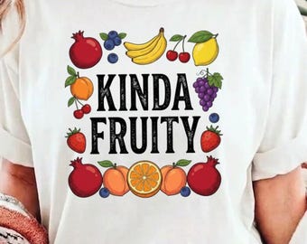 Mens Kinda Fruity Lil Fruity Retro Style Fruits Lesbian Gay LGBTQ Performance PNG: Pride Humor png Rainbow Aesthetic (Digital Download)