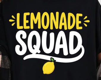 Lemonade Stand Crew Lemonade Squad PNG: Summer Market Vendor Clipart Kids Party png Fresh Citrus Art (Digital Download)