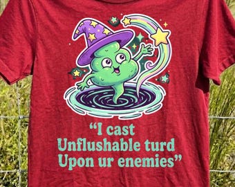 I Cast Unflushable Turd Upon Ur Enemies PNG: Funny Curse Meme Clipart Viral Humor png Witchy Joke Art (Digital Download)