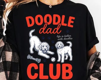 Doodle Dad Club Hund Papa Golden Doodle Vatertag PNG - Goldendoodle Liebhaber Papa png Haustier-Eltern-Grafik (Digitaler Download)