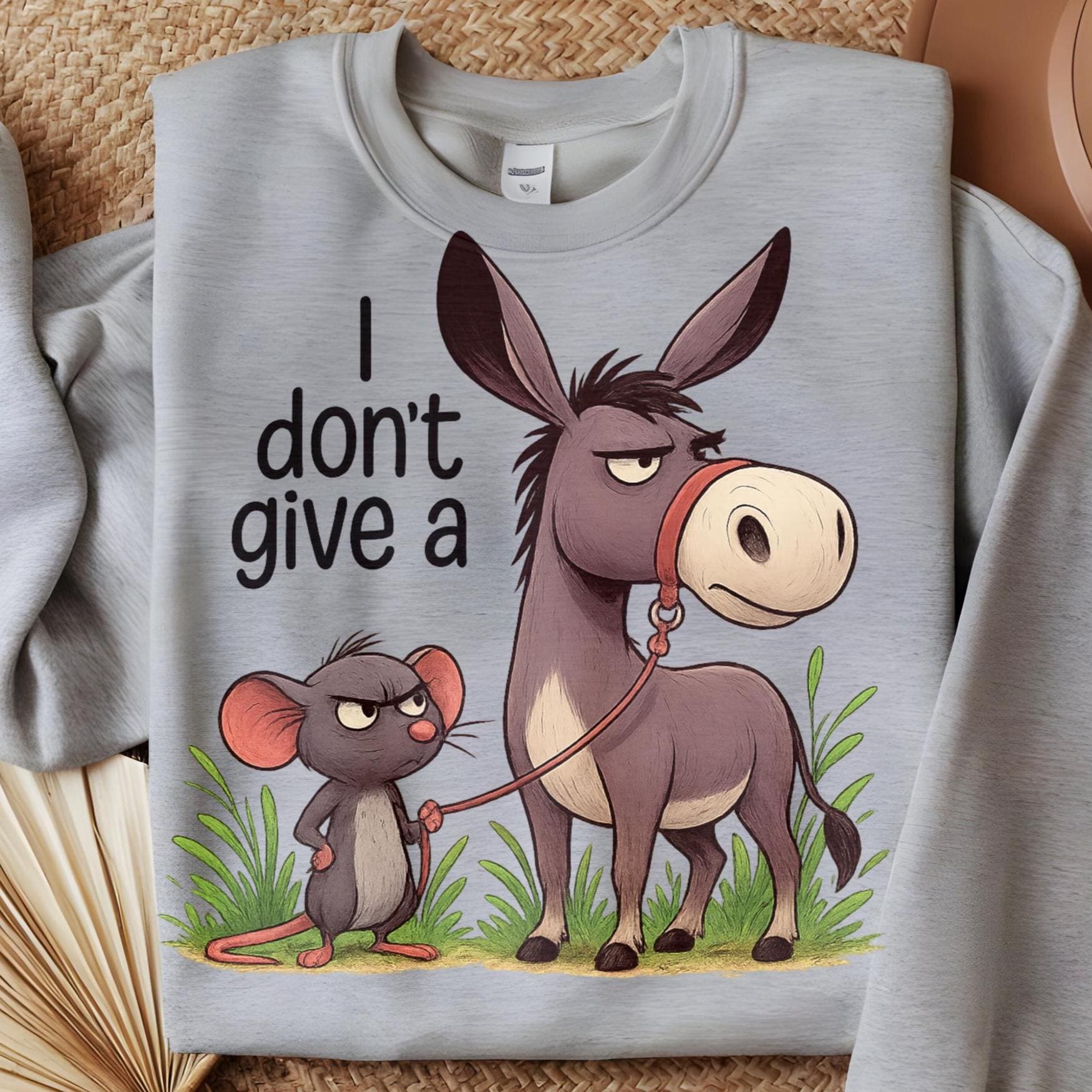 Funny Donkey Mouse PNG: Sarcastic Animal Quote Graphic (digital ...