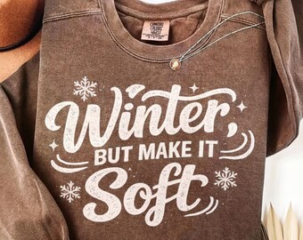 Cozy Winter Quote PNG, Minimalist Typography Design (Digital Download)