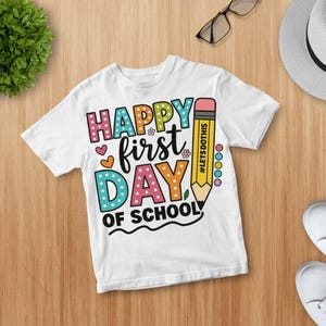 Glücklicher erster Schultag Png, Erster Schultag Png, 1. Schultag Png, Zurück in der Schule Png, Erster Schultag Geschenk für Lehrer