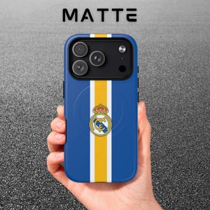 Real Madrid Phone Case Blue, Football Case, Soccer iPhone 17 Case, Samsung S26 Cover, Champions League Winner Case, MagSafe Case, Fan Gift image 11