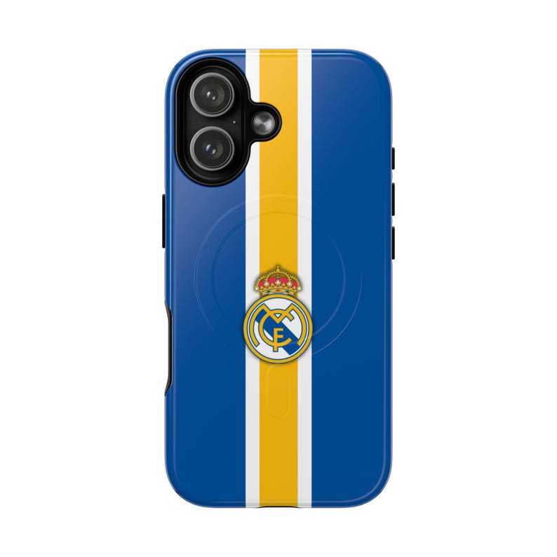 Real Madrid Phone Case Blue, Football Case, Soccer iPhone 17 Case, Samsung S26 Cover, Champions League Winner Case, MagSafe Case, Fan Gift image 3