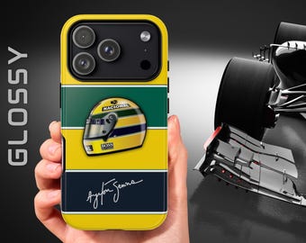 Ayrton Senna Phone Case | F1 Legend Tribute | iPhone 17, Samsung S26, Google Pixel | McLaren | Dual Layer Protective Case| Birthday Gift