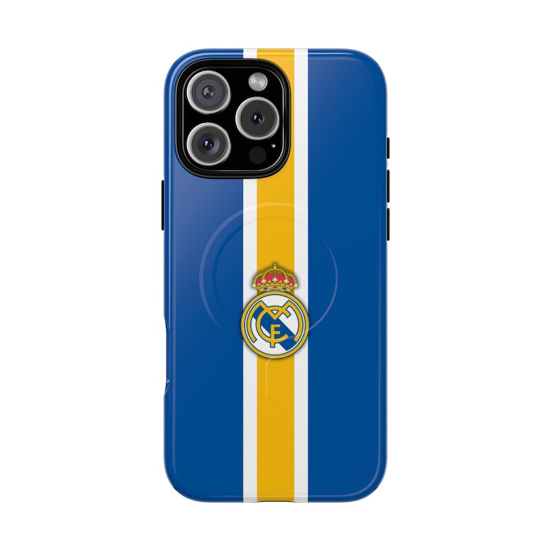Real Madrid Phone Case Blue, Football Case, Soccer iPhone 17 Case, Samsung S26 Cover, Champions League Winner Case, MagSafe Case, Fan Gift image 5