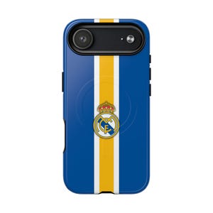 Real Madrid Phone Case Blue, Football Case, Soccer iPhone 17 Case, Samsung S26 Cover, Champions League Winner Case, MagSafe Case, Fan Gift image 2