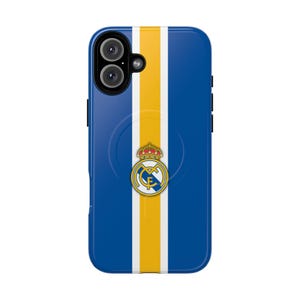 Real Madrid Phone Case Blue, Football Case, Soccer iPhone 17 Case, Samsung S26 Cover, Champions League Winner Case, MagSafe Case, Fan Gift image 4