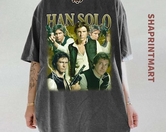 Retro T-shirt Han Solo Comfort Colors | Cadeau voor Star Wars-fan