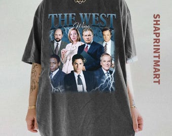 Camiseta de colores cómodos de The West Wing, estilo pirata retro de los 90