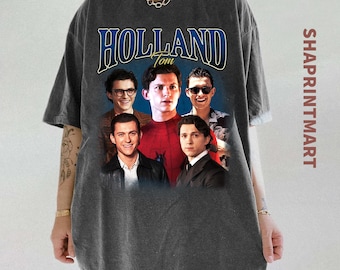 Tom Holland Comfort Colors T-Shirt, Retro 90s Bootleg Tee