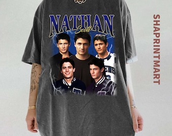 Nathan Scott Retro Bootleg T-Shirt, Comfort Colors Vintage Tee