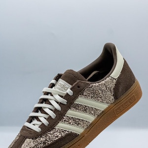 adidas gazelle silver green womens Coffee Cream Boucle