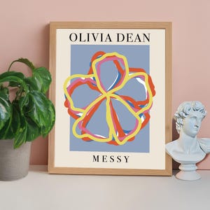 A3, A4, A5 Olivia Dean Henri Matisse Inspired Flower Poster