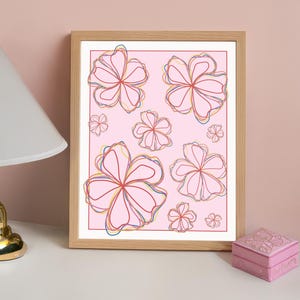 A3, A4, A5 Olivia Dean Flower Poster