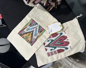 Atlas/Ikat accessory bag
