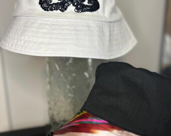 Embellished Atlas/Ikat Hat